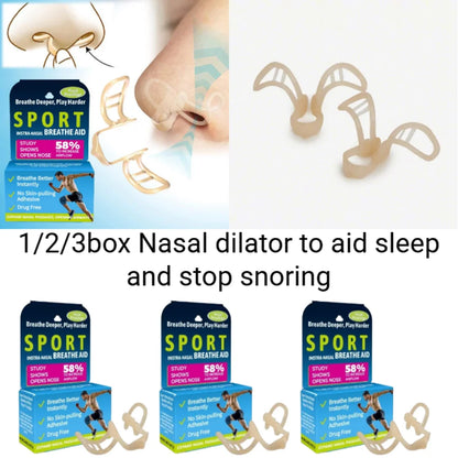 1/2/3box Snore Stopper Nasal Dilator for Snore Reduction Increases Airflow Anti Snoring Devices Silicone Nose Clip Improve Sleep