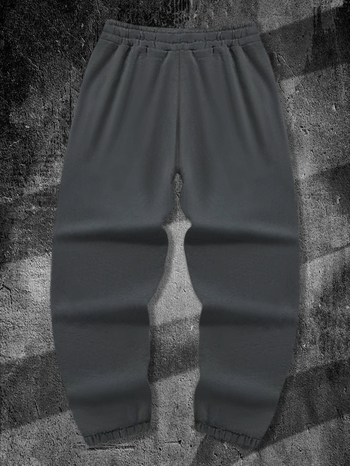 Men's Aesthetic Dark Gothic Letter Art Print Sweatpants Elastic Waist Joggers Cozy Goth Daily Street Fashion Bottoms