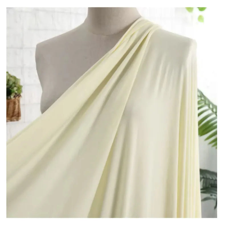 Matte Spandex Fabric High Elasticity Milk Silk Fabric Solid Color Knitted Four Sided Stretch  DIY Swimsuit Bodysuit Yoga Clothes