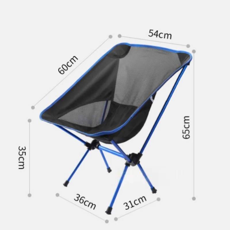 Compact and portable outdoor beach chairs / Foldable camping chairs, outdoor fishing chairs, family camping chairs, small-sized