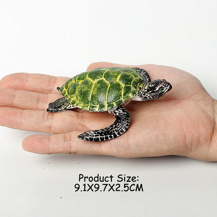Simulation Chinese Softshell Leatherback Sea Turtle Snapping Turtles Tortoise Ocean Animal Model Education Toy Figures For Kids