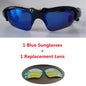 Stereo Earphones Wireless Headset with Mic Polarized Glasses Sunglasses for Driving Cycling Sports Noise Reduction Headphones