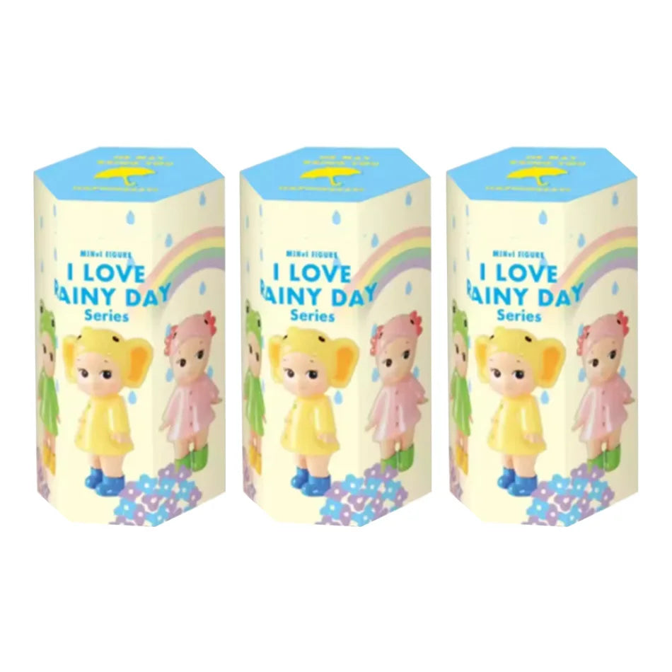 In Stock Mini I Love Rainy Day Series Blind Box Figure Cute Cartoon Doll Collectible Toy For Desktop Decoration Gift
