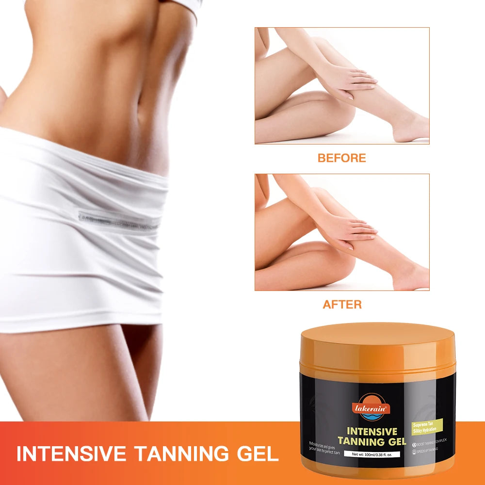 Lakerain Intensive Tanning Gel Body Cream Bronze Tanning Lotion Carroten Effective Sun Aid Take In Sunlight Moisturizing Cream