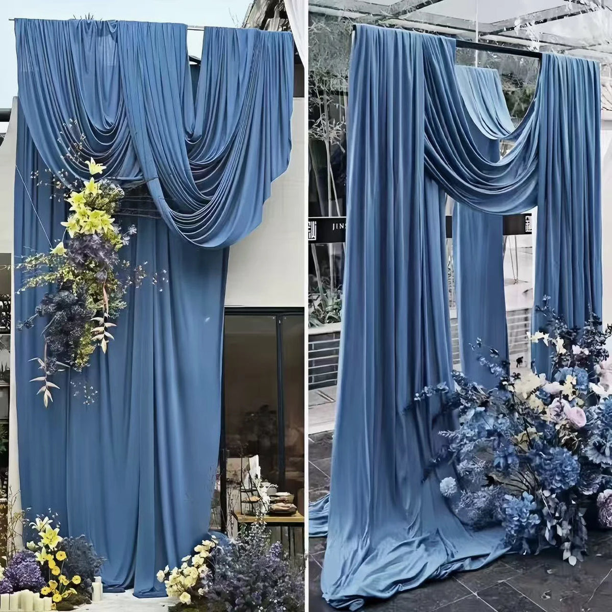 Wide 170cm Soft Stretchy Fabric Wedding Decoration Curtains Cloth Background Drap Handmade DIY Stretch Knitted Material