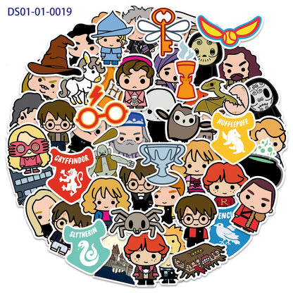 Harry Potter Theme Party Favors Gifts Bag Slap Bracelets 50pcs Stickers Keychains Birthday Souvenir Supplies Classroom Rewards