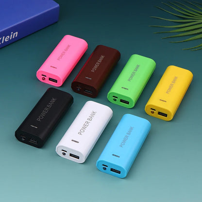 Portable Power Bank Case DIY 2Cell 18650 Battery Box For Smart Phone Charge 5V 1A For 18650 Battery With Indicator Light