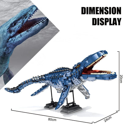 Dinosaur Toys Jurassic Park Indominus Rex Dinosaur World Building Blocks Mosasaurus Tyrannosaurus Bricks DIY Toys Children Gifts