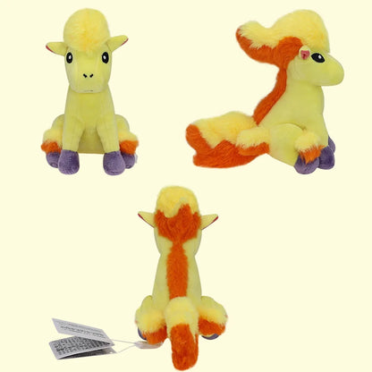 Anime 25cm Sitting Cuties Ponyta（Galarian Form） Soft Stuffed Doll Plush Toys Birthday  & Easter  Stuffer Gift for Kids