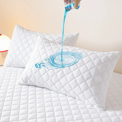 1 Pieces Waterproof Pillowcase Machine Washable Pillow Cover Bedroom Decor Suitable for With Children Just Pillowcase ,No Pillow