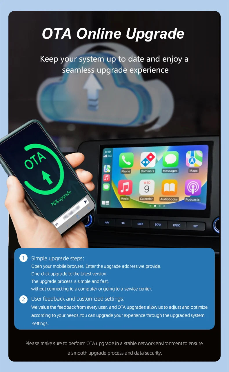 2in1 Wireless CarPlay Dongle Wireless Android Auto Adapter AI Smart Box For Car With Wired CarPlay Car Intelligent Systems