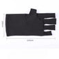 Professional Anti-UV Gel Gloves for Manicures - Stretchy Fingerless Protection for Nail Art Home And Outdoor Use
