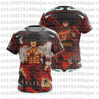 2026 New Arrivals Luffy cosplay T-shirt One Piece 3D printed Kids short-sleeved top Themed comic exhibition clothing