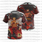 2026 New Arrivals Luffy cosplay T-shirt One Piece 3D printed Kids short-sleeved top Themed comic exhibition clothing
