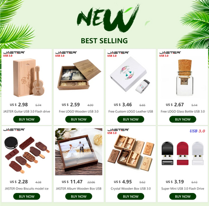 Super Mini USB 3.0 Flash Drive 64GB Creative Business Gift Pen Drive 32GB Black Memory Stick Free Key Chain Pendrive Silver U