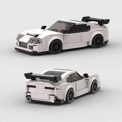 City Technical Speed World Famous Car Building Blocks Racing Fast And Furious Moc Brick Vehicle A80 Supra V2 Toys Kid