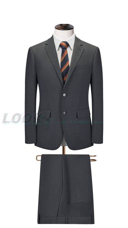 Men's Premium Suit -Business Suit, Professional Formal Wear, Ideal for Work and Weddings,50% Wool,Customizable Fit with 20 Sizes