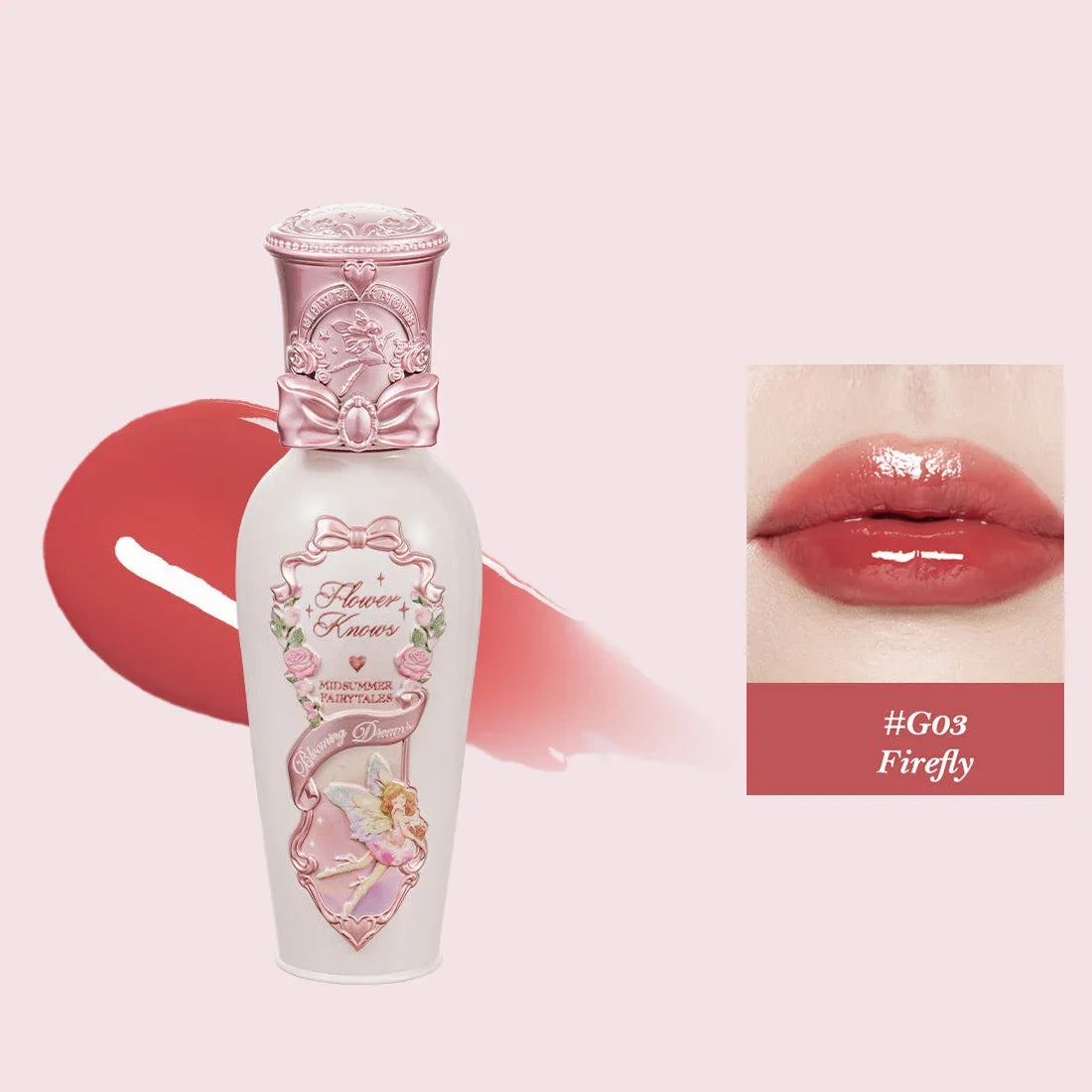 Flower Knows Full Collection Lip Gloss Tinted Lip Oil Vegan Hydrating Lip Makeup for Women Girls Non Sticky Moisturizing Shine