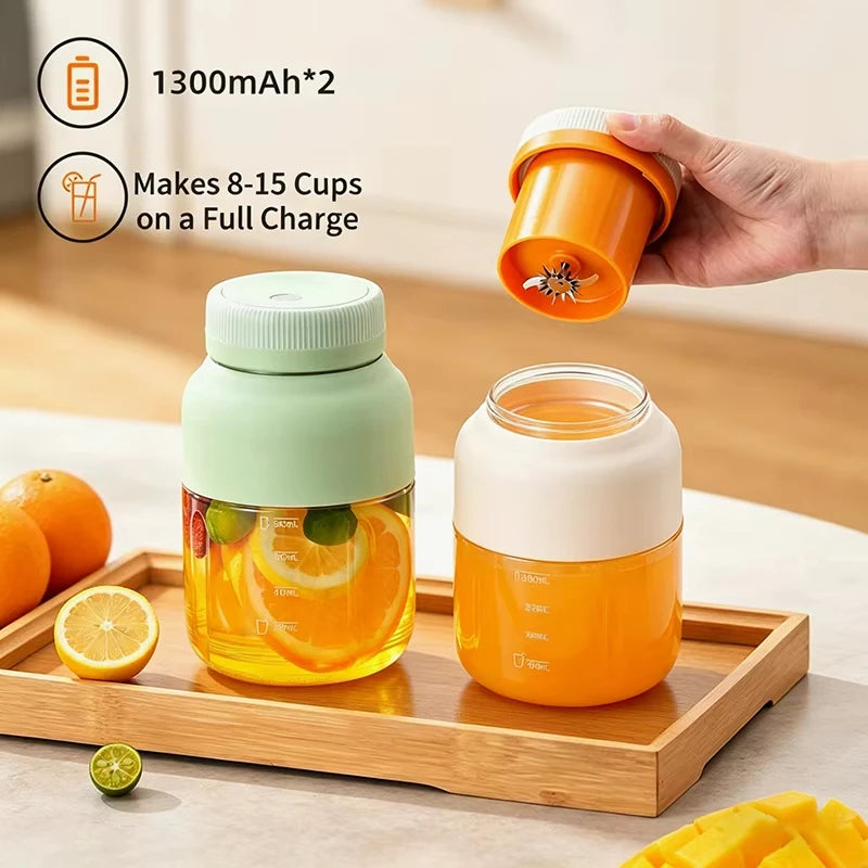Portable Juicer 800ml Juicer Bucket Multifunctional Ice Crushing Large Capacity Rechargeable Juicer Cup Milkshake Machine