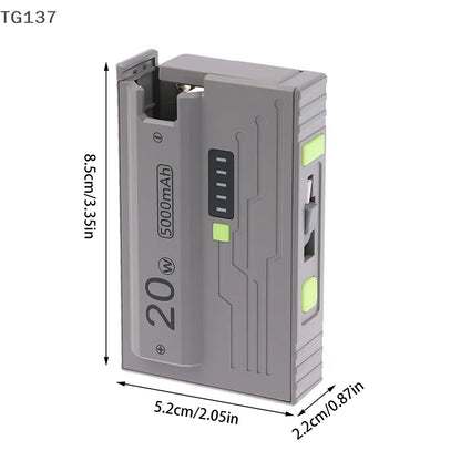 20W DIY Power Bank Box 21700 Universal Battery Charger Case Type-C Fast Charging For Mobile Phone Not Including Batteries