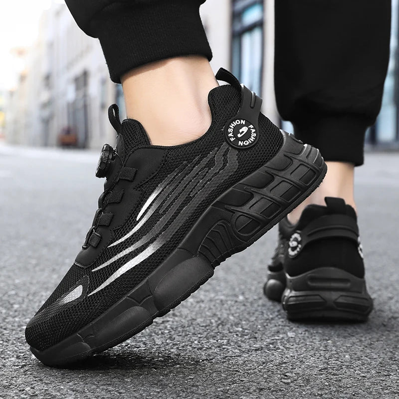 Men's Low-Top Lace-Up Casual Training Shoes, Ideal for Outdoor Workouts, Comfortable Trail Running Shoes with Excellent Traction