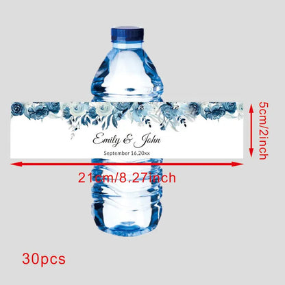 Custom 30 pieces Celebration label Personalized bottle label sticker Custom name text sticker