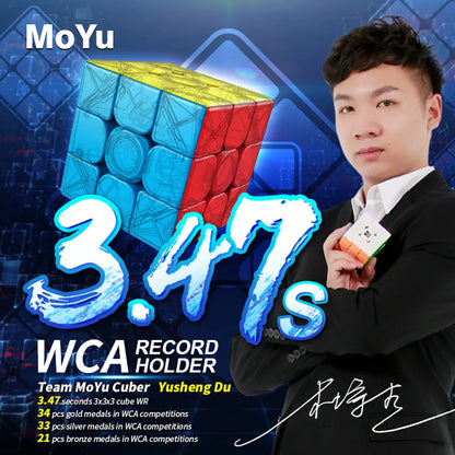 MoYu MeiLong 3x3x3 Stickerless Magic Cubes Speed Puzzle Cubo Magico Adult Toys Game Birthday Christmas Gifts For Children