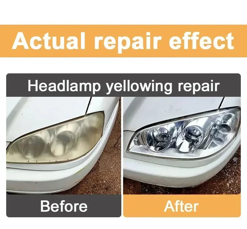 Scratch remover for repairing headlights, polishing agent for car headlights, polishing solution for repairing headlights