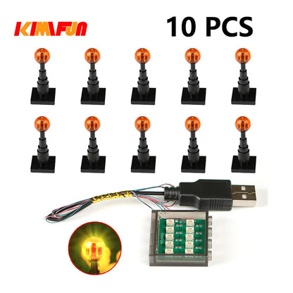 10PCS 0.8mm Pin RGB LED For LEGO Building Blocks USB Lamp DIY Street Light City Electric Decorate 1X1 Brick Compatible All Brand