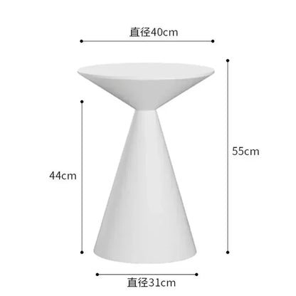Round Light Luxury Metal Coffee Table Living Room Furniture Sofa Side Tables A Few Balcony Tea Tables Bedroom Nightstand