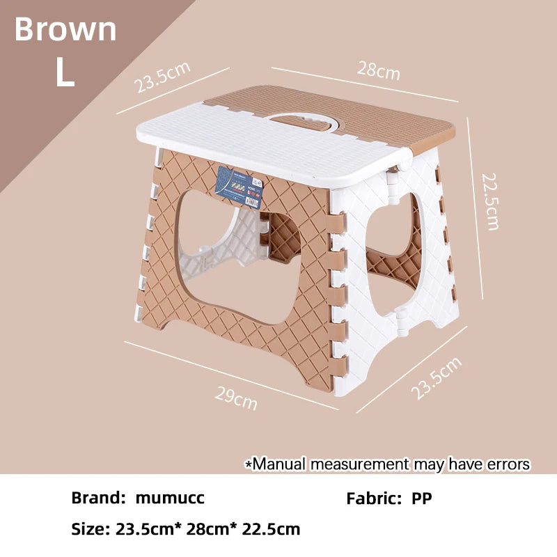 The Home Low Stool, Outdoor Small Stool,Foldable Stool, Suitable for Living Room, Kitchen, and Bathroom, Portable Travel Stool