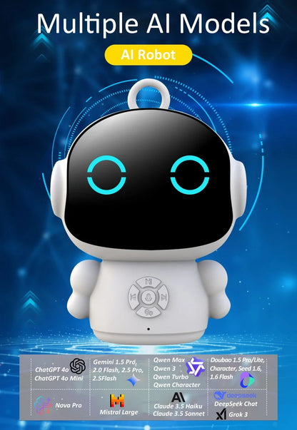 Tuya Smart AI Companion Robot Early Education Toys Emotional Communication Works with ChatGPT Germini Grok Mistral DeepSeek