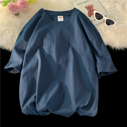 Summer 100% Cotton T Shirts,Short Sleeve Crew Neck Tops,Oversize Tee,Soft T Shirt for Women