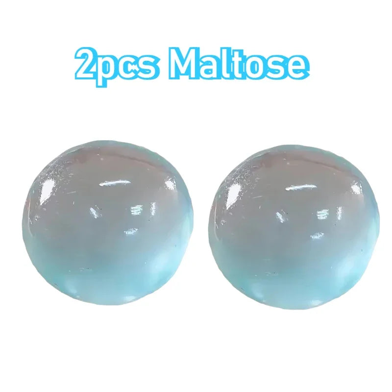 Pink Maltose Squishy Toys Mochi Anti Stress Sensory Fidget Toy Soft Simulated Transparent Maltose Slow-rebound Decompression Toy