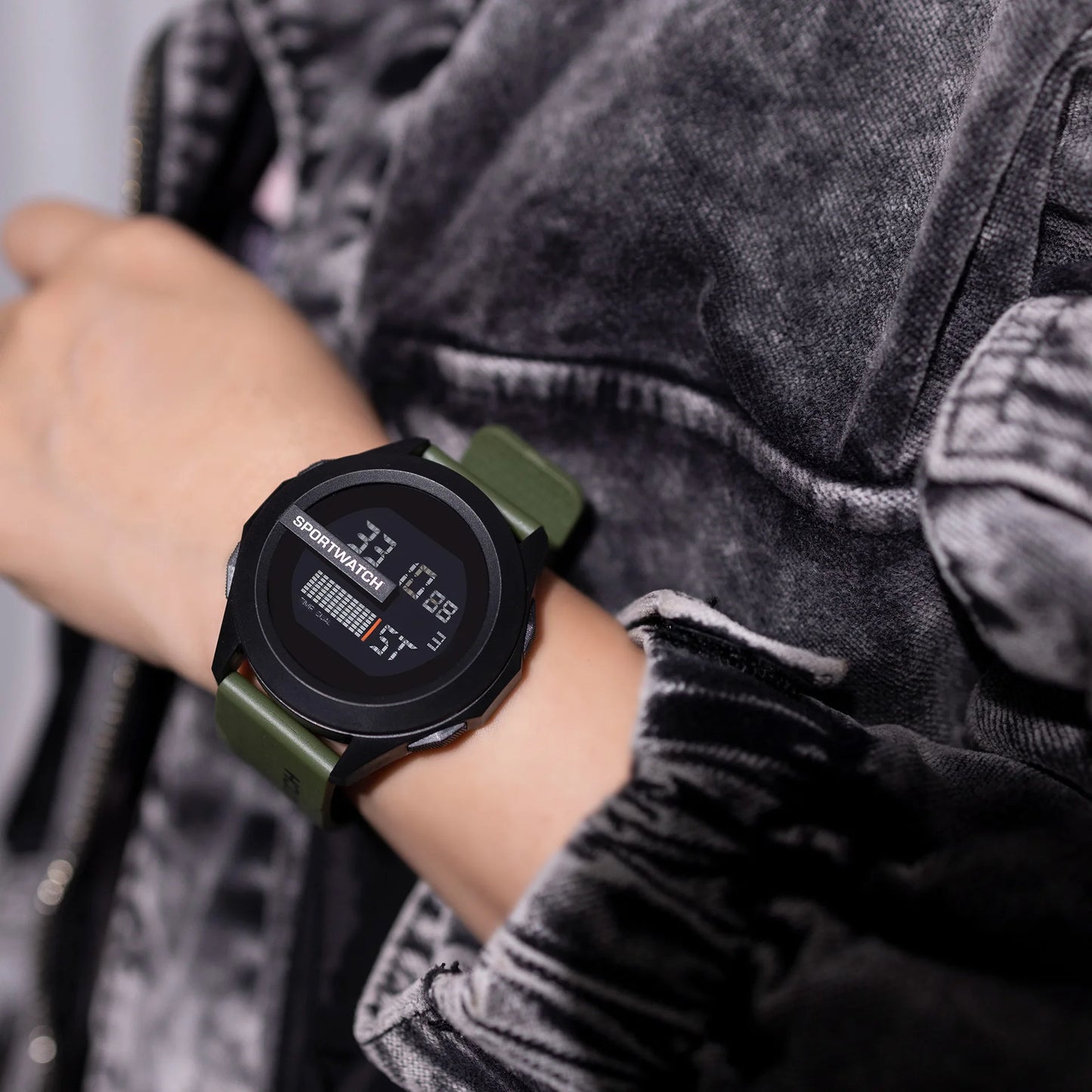YIKAZE Men Sport LED Watches Top Brand Men Digital Clock Multi-Functional Rubber Man Fitnes Athlete Timekeeping Electronic Watch