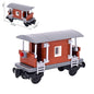 Vintage Dual Cab Train MOC Blocks, Detailed Retro Railway Locomotive, Educational DIY Toy for Train Fans, No Paper Manual
