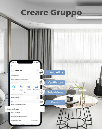 16A Chile Italy Wifi Smart Socket Tuya Smart Life APP Wireless Smart Plug with Power Monitor Timer Voice Works with Alexa Google