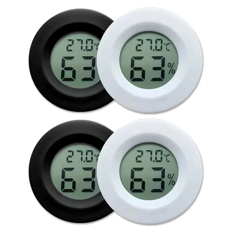 2/4 szt. Cyfrowy Termometr LCD Higrometr Wewnętrzny Elektroniczny Miernik Temperatury i Wilgotności Czujnik Stacja Pogodowa Dom