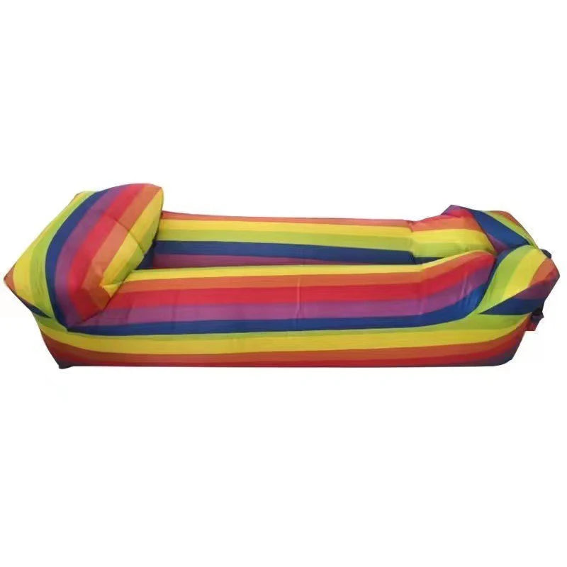 Portable Air Sofa Bed Inflatable Sofa Outdoor Inflatable Bed Outdoor Beach Bed Lazy Inflatable Camping Music Festival Rest Sofa