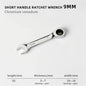 Short Handle Ratchet Spanner 6/7/8/9/10/11/12/13/14/15/16/17/18/19mm Fix Head Ratcheting Wrench Professional Spanner Hand Tools