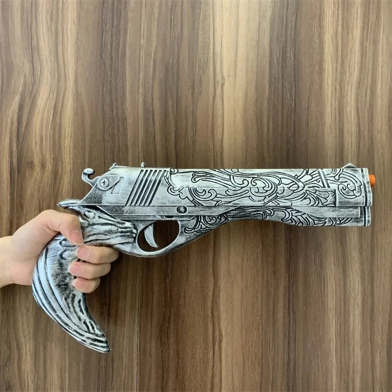 OW Gun Cosplay Angela Ziegler Mercy Angel Shock Gun Prop Weapons Model Safety PU Rubber Model Halloween No Shooting