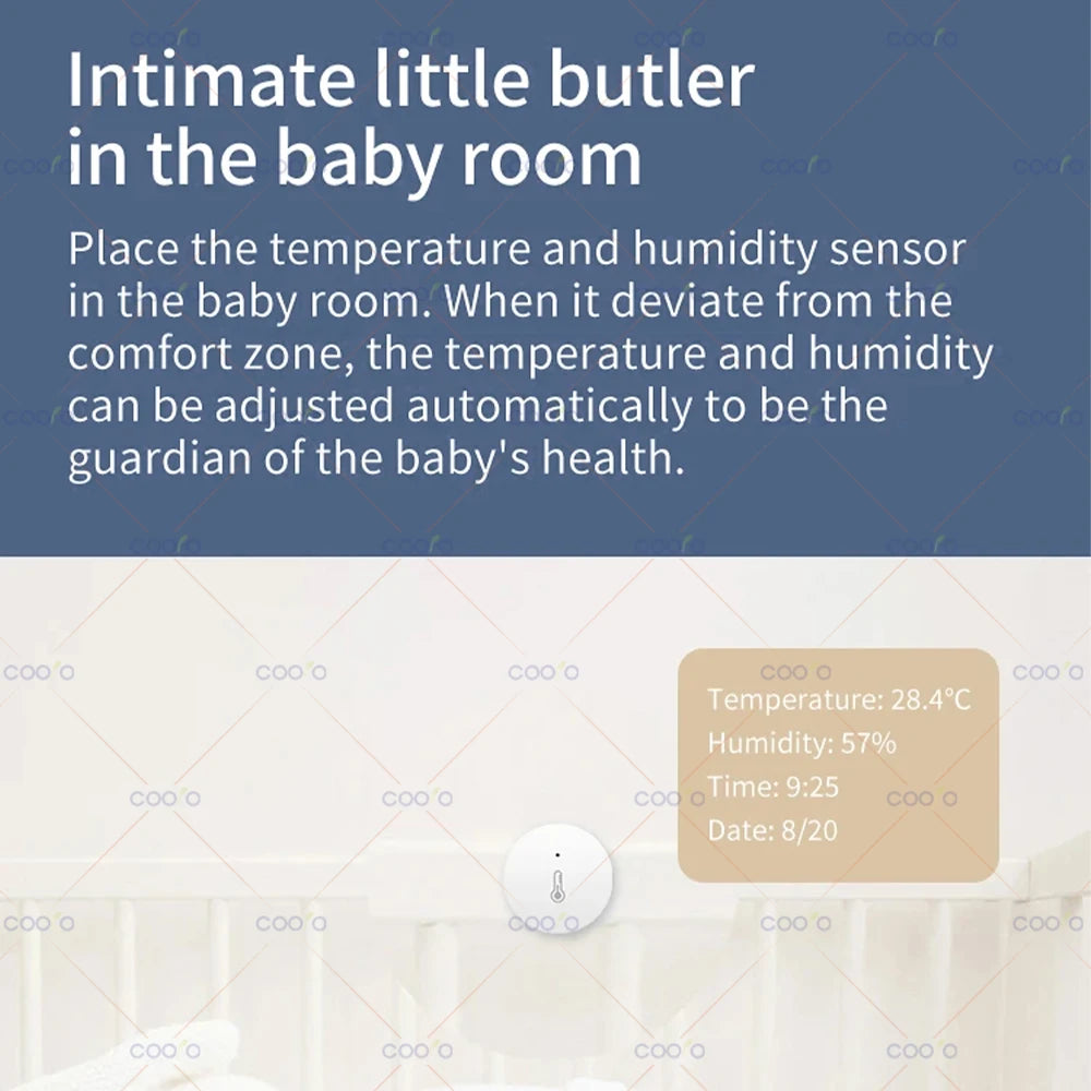 ZigBee Temperature And Humidity Sensor Remote Monitor By Ewelink App Battery Powered Works With Alexa Google Yandex Zigbee2mqtt
