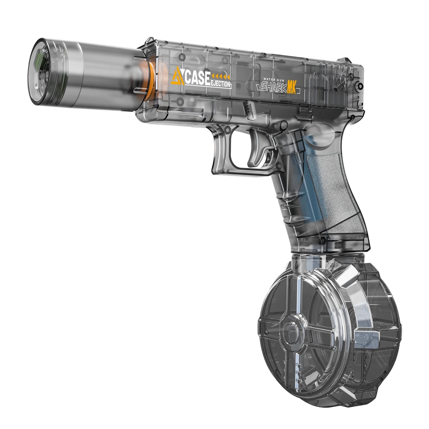 Electric Water Gun, Automatic Squirt with Pistol Realistic Gun Muzzle Flame Summer Outdoor Beach Swimming Pool Party Toy