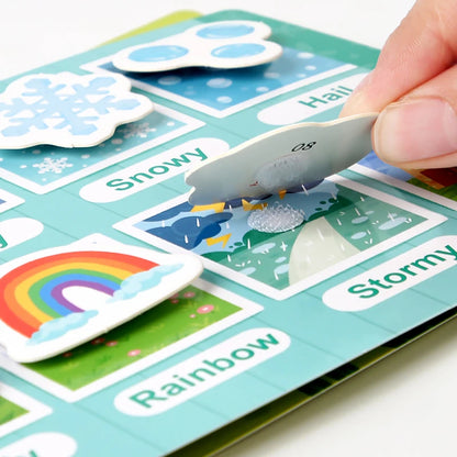 Busy Book for Kids Quiet Book Sticker Montessori Early Educational Toy Toddlers Matching Puzzles Game Baby Learning Toys Gifts