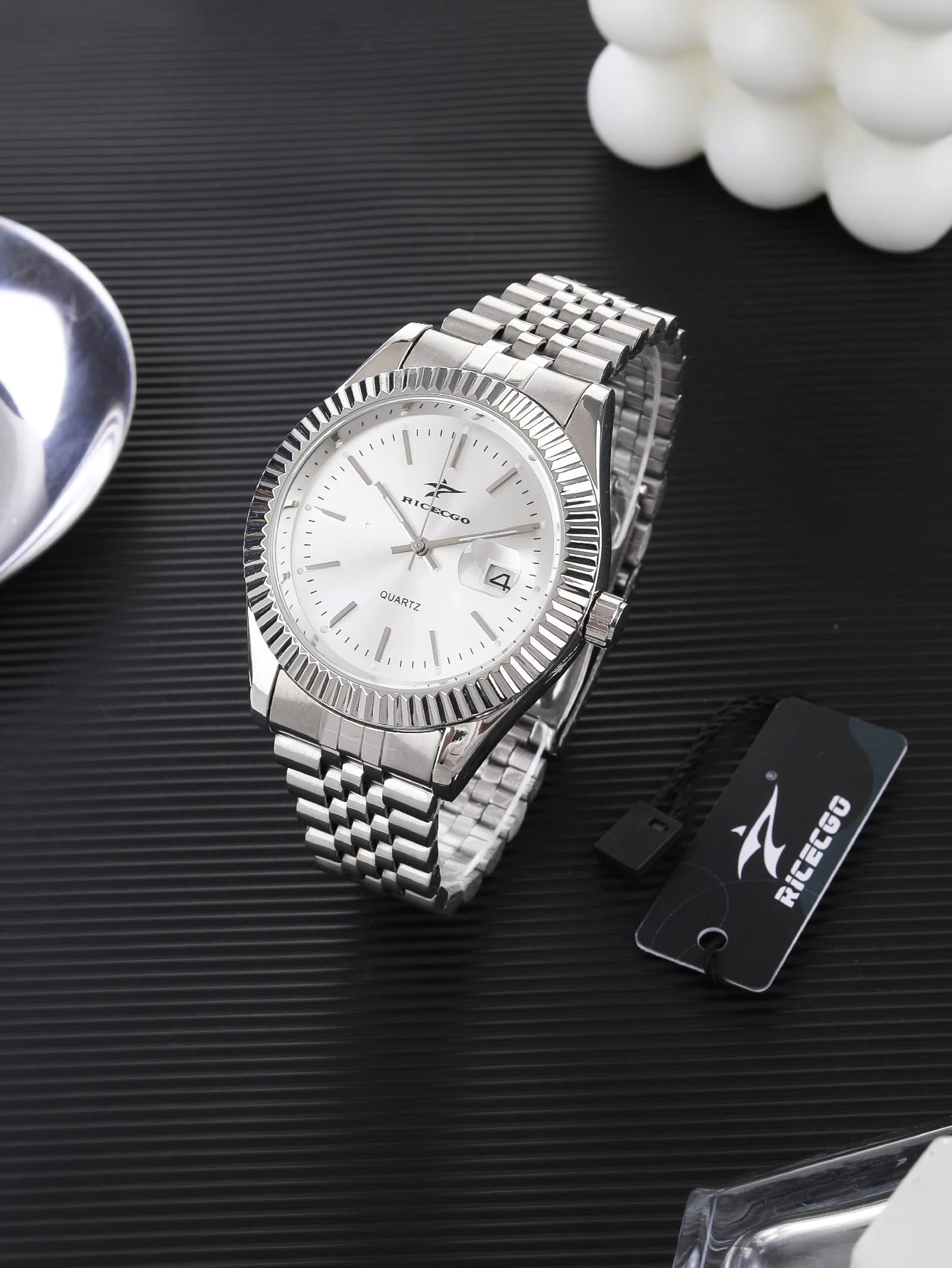Casual Men's Watches Date High-End Fashion Business Quartz High Quality Watch Male Stainless Steel Exquisite Wristwatches
