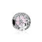 2025 Hot selling 925 Silver Pink Bird Moon Pendant Suitable for European Bracelets DIY Accessories Women's Charm Jewelry Gifts