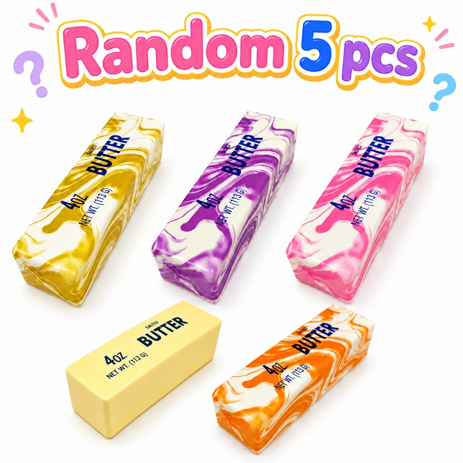 Hot 2026 Butter Stick Squishy Squeeze Toy Soft Butter Stick Slow Rebound Stress Ball Fidget Toy Sensory Stress Relief Fidget Toy