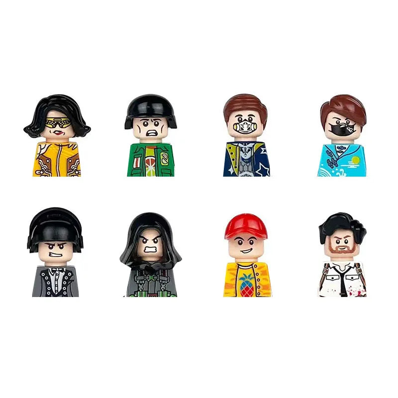 City Career 3D Building Block Dolls Toys Cartoon Character Models Mini Action Figures Educational Toys Children's Gifts