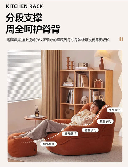 Sofa Balcony Bedroom Lazy Sofa Small Apartment Living Room Single Sofa Can Lie Down and Sit Internet Celebrity Tatami