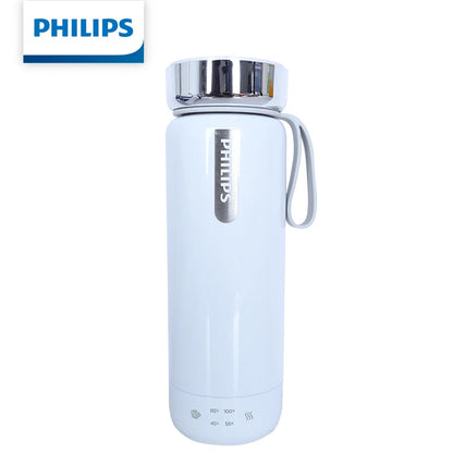 Philips GoZero Electric Heating Cup AWP2799 4-Speed Temperature Settings 12H Thermos Fast Boil Ideal for Travel Office Home